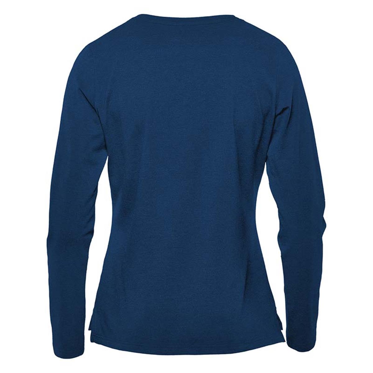 Women's Montebello Performance Long Sleeve Tee - Indigo - Back
