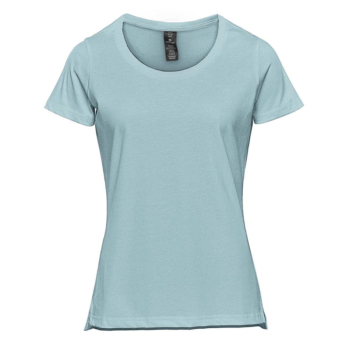 Women's Equinox Short Sleeve Tee - Ice Blue Heather - Front