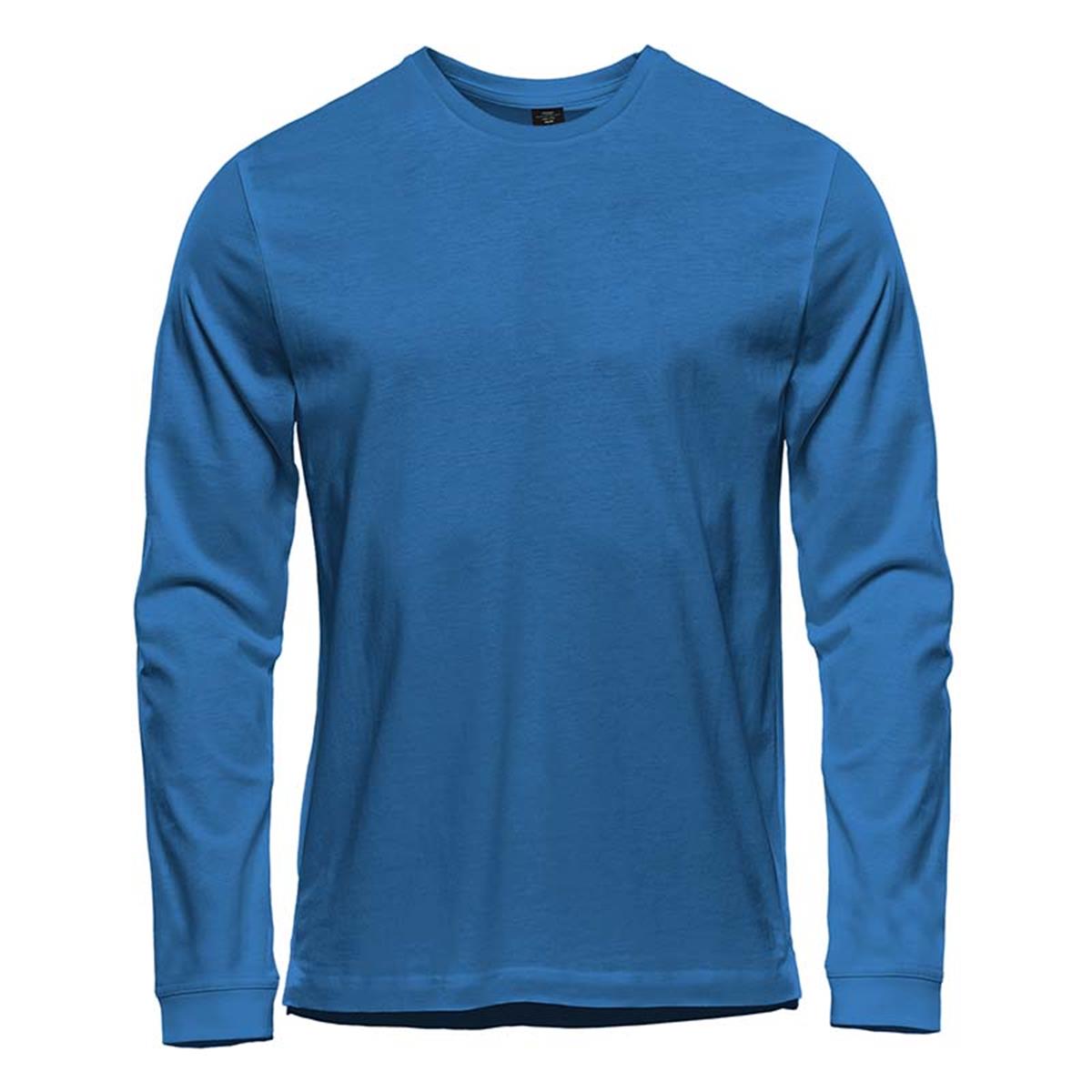 Men's Equinox Long Sleeve Tee - Steel Blue - Front