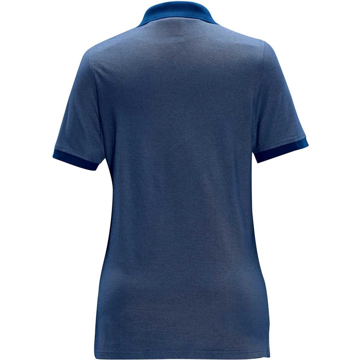 Women's Sigma Poly Cotton Polo - Ocean - Back