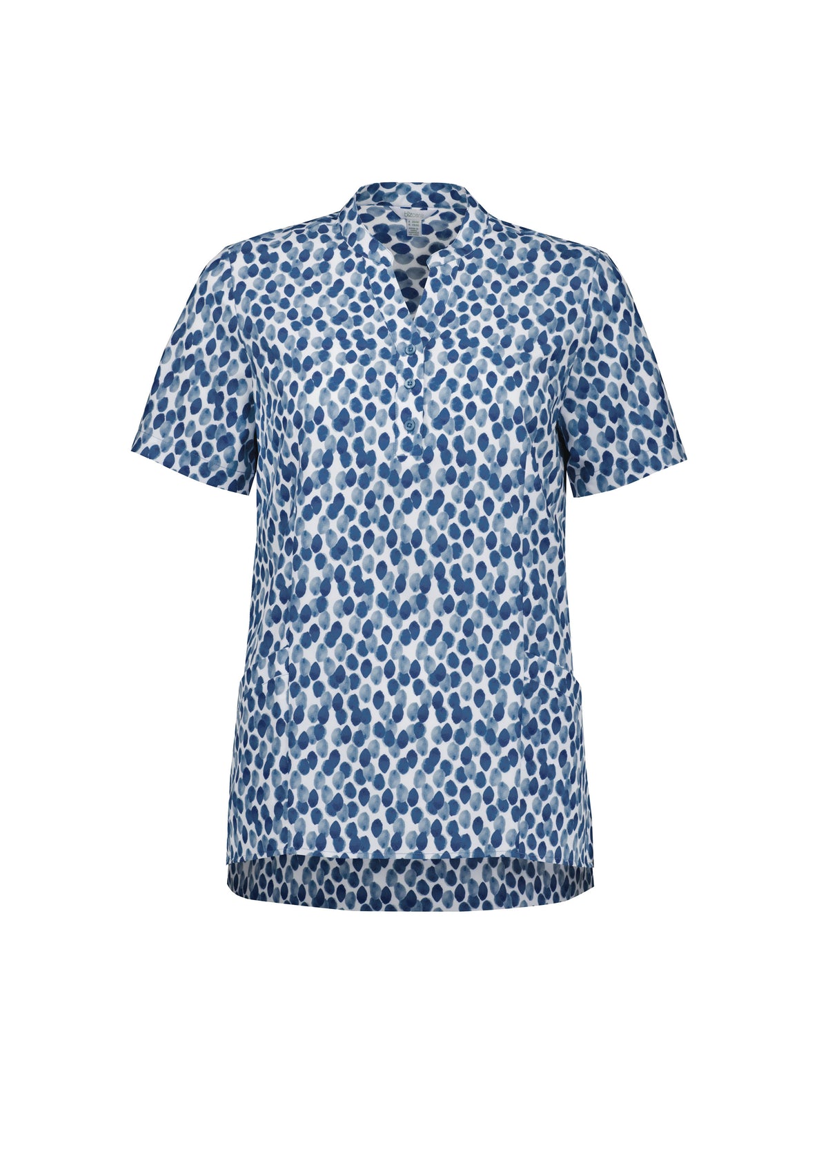 Florence Womens Stardust Print Tunic - Navy - Front