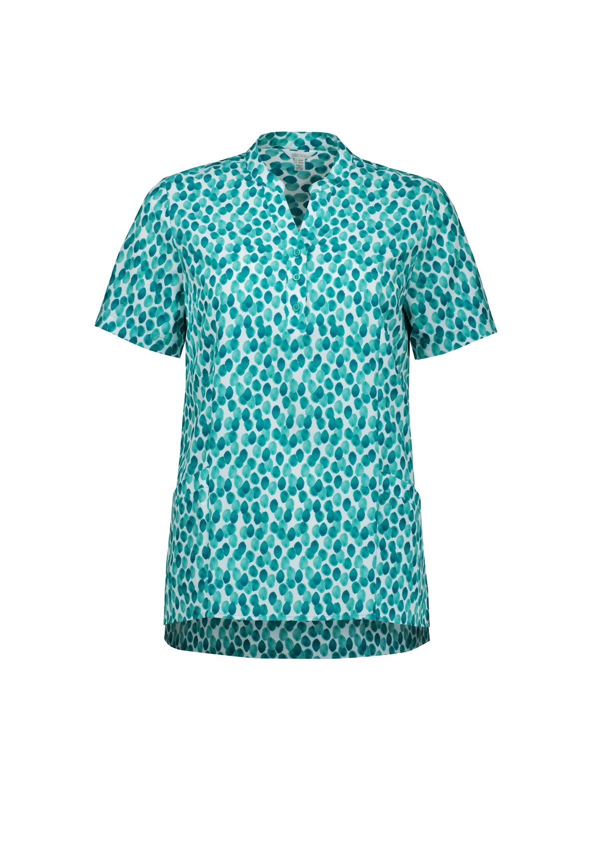 Florence Womens Stardust Print Tunic - Teal - Front