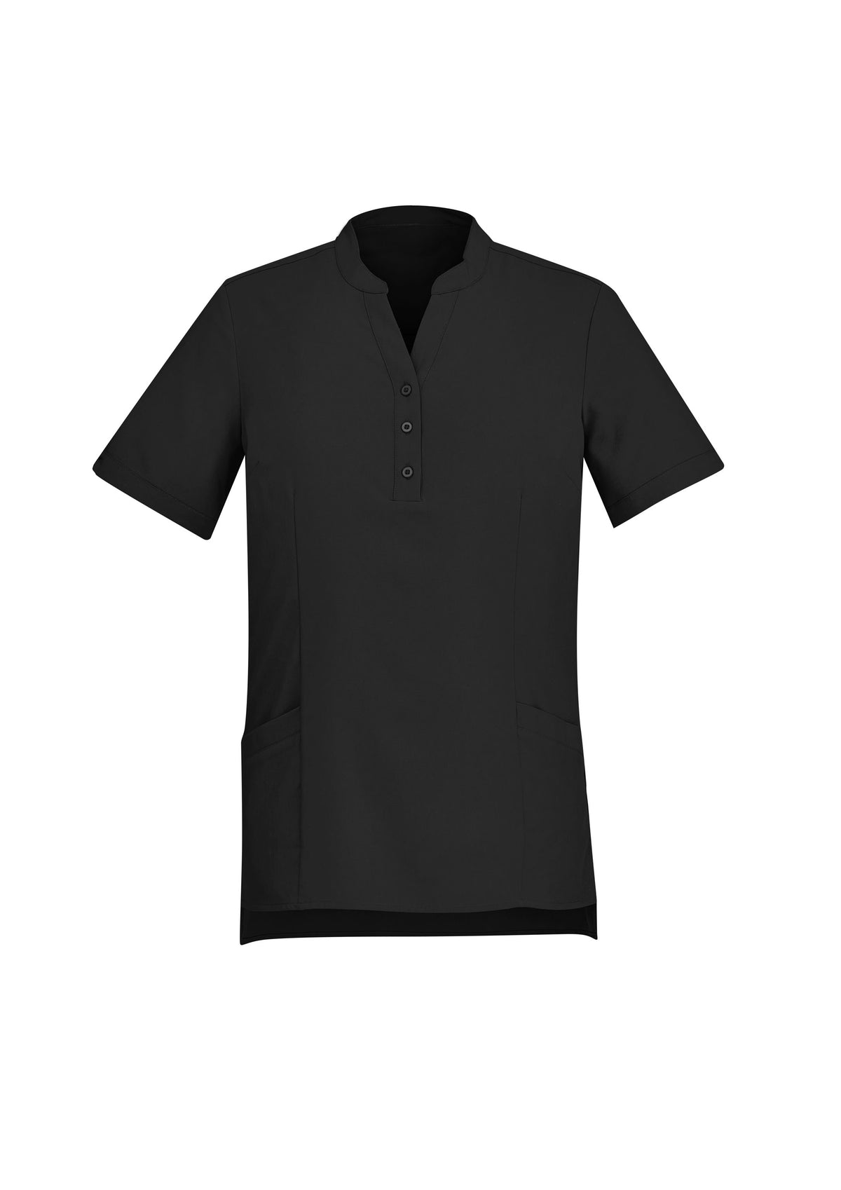 Florence Womens Plain Tunic - Black - Front