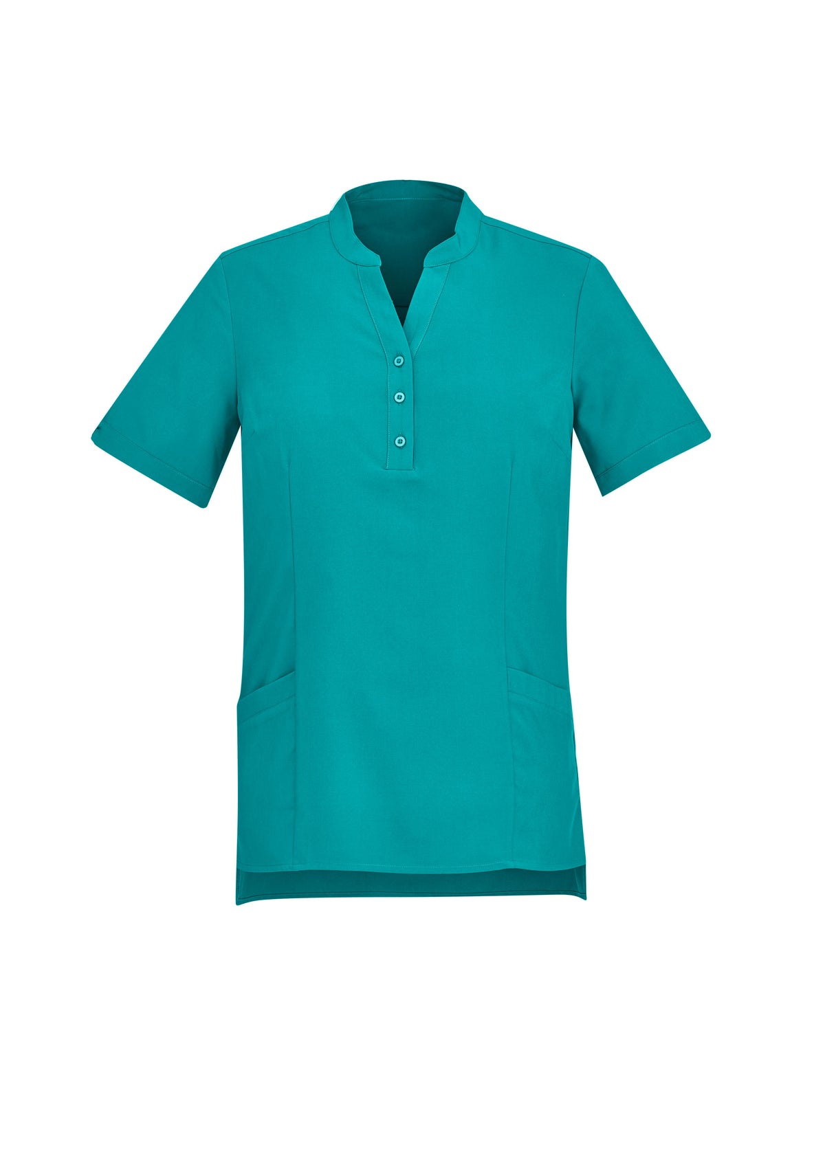 Florence Womens Plain Tunic - Teal - Front
