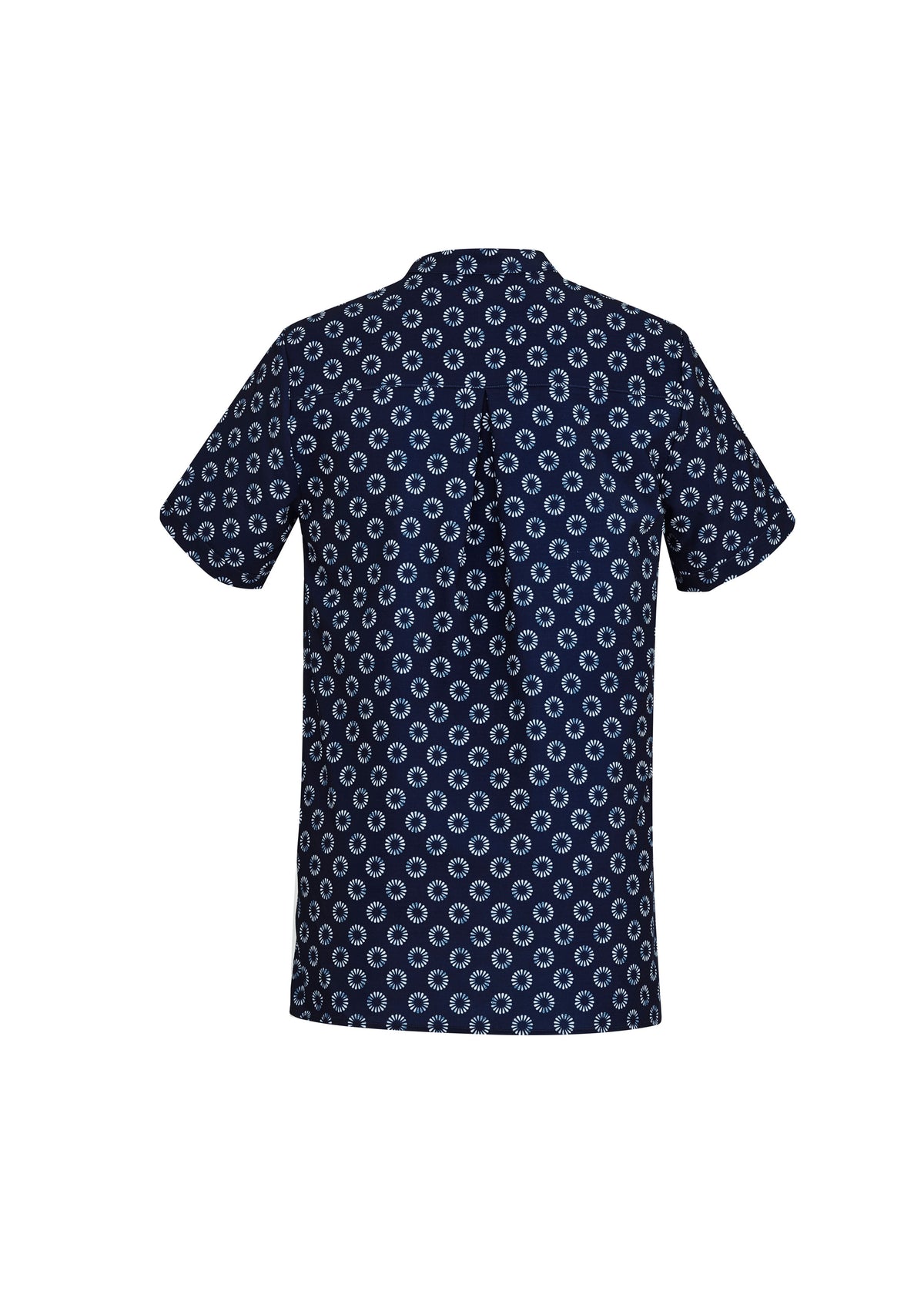 Florence Womens Daisy Print Tunic - Navy - Back
