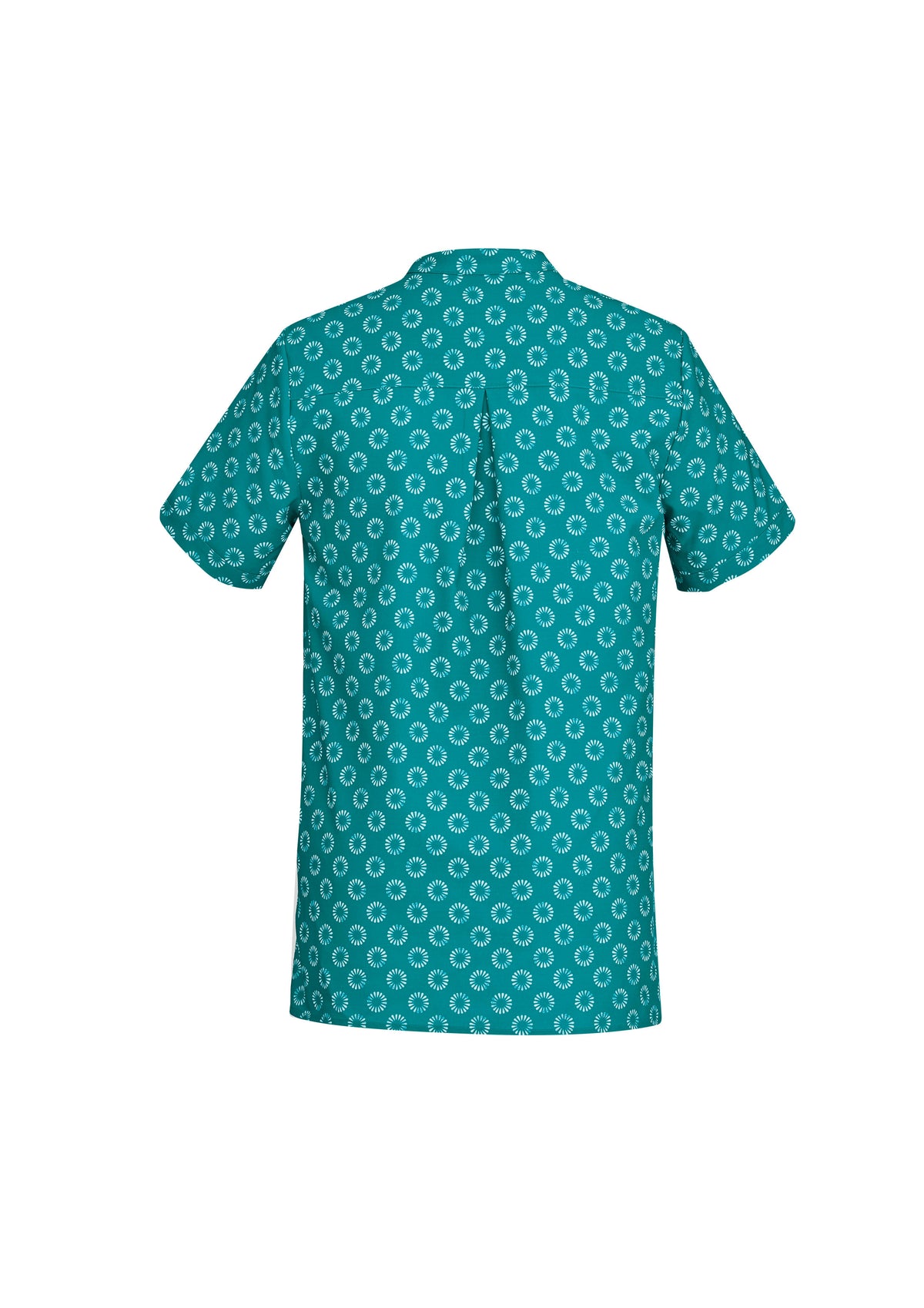 Florence Womens Daisy Print Tunic - Teal - Back