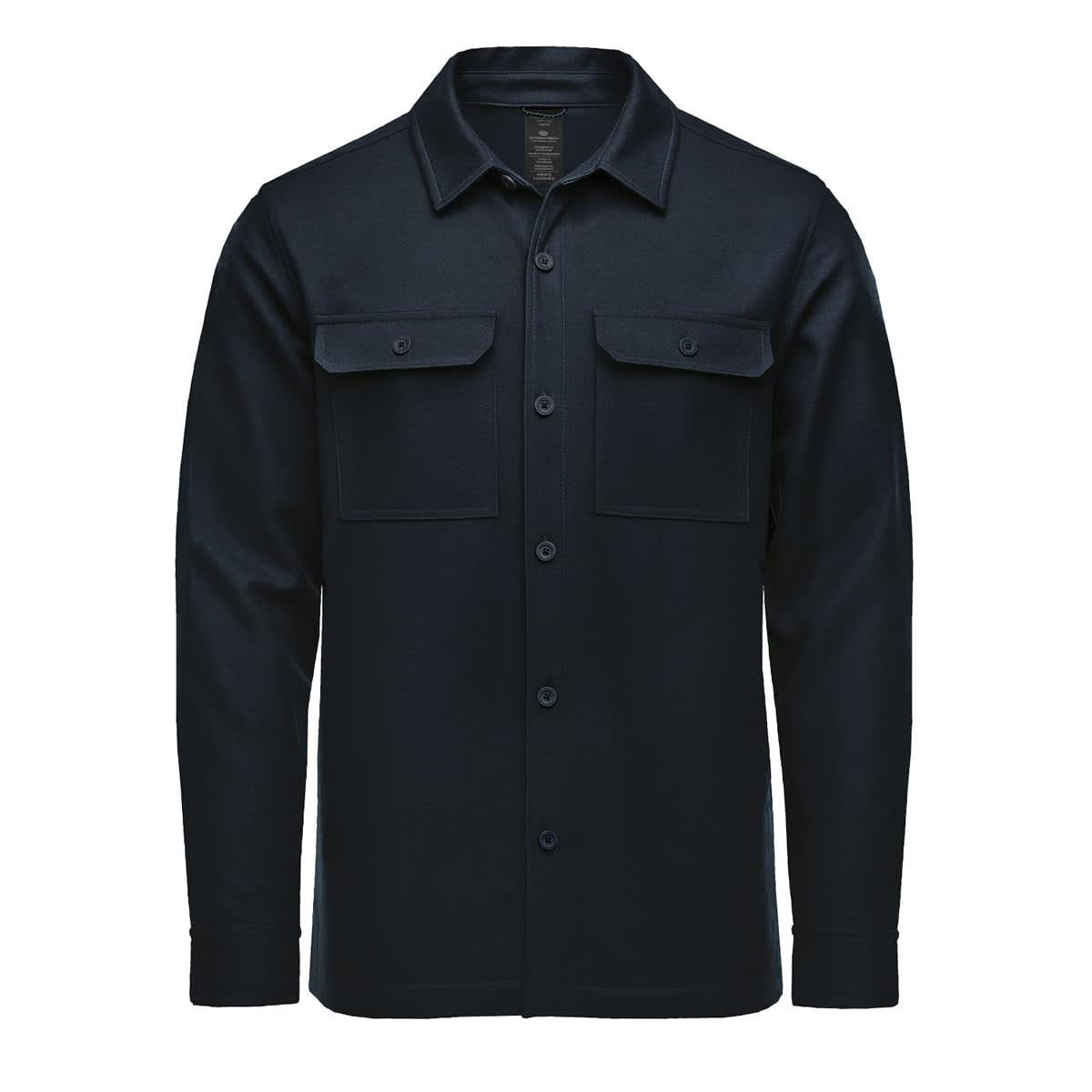 Men's Highland Plaid Shacket - Midnight - Front