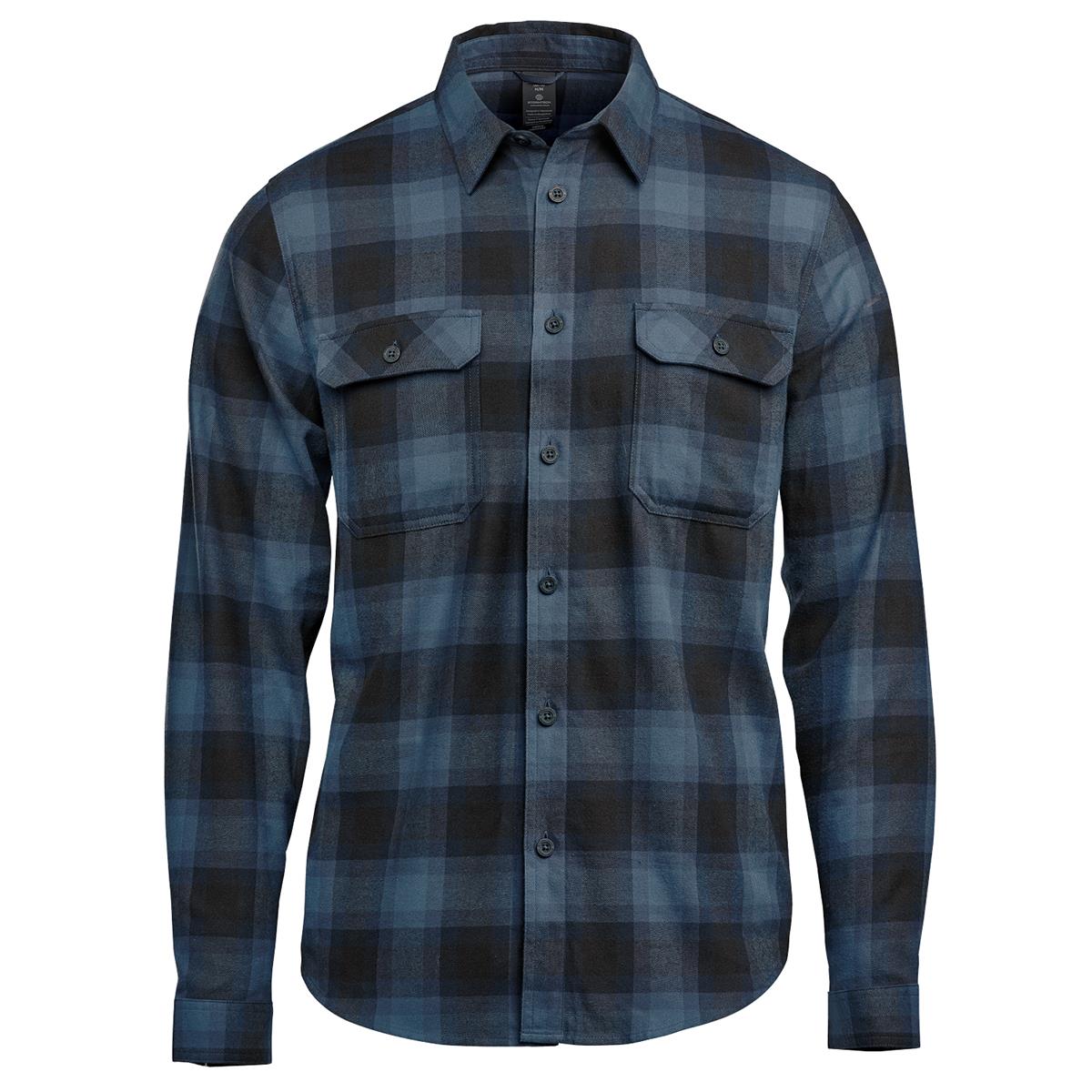 Men's Chesapeake L/S Shirt - Blue Plaid - Front
