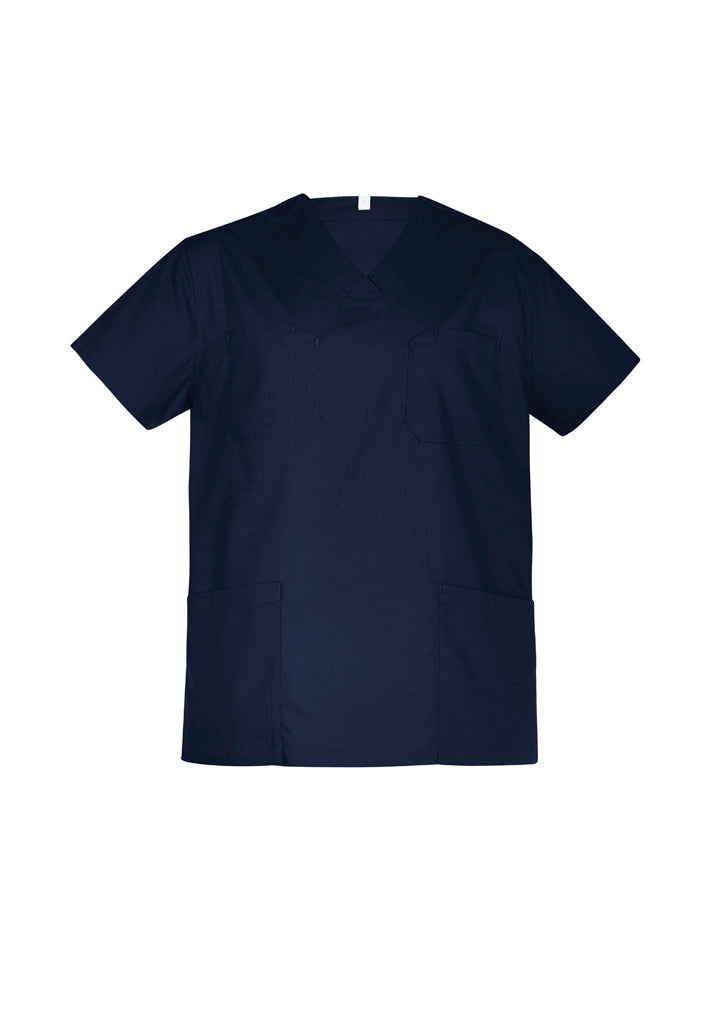 Hartwell Unisex Reversible Scrub Top - Midnight Navy - Front