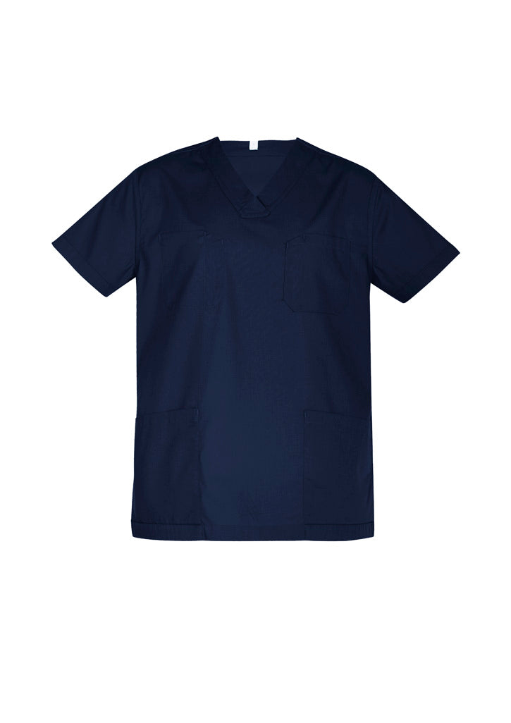 Hartwell Unisex Reversible Scrub Top - Midnight Navy - View
