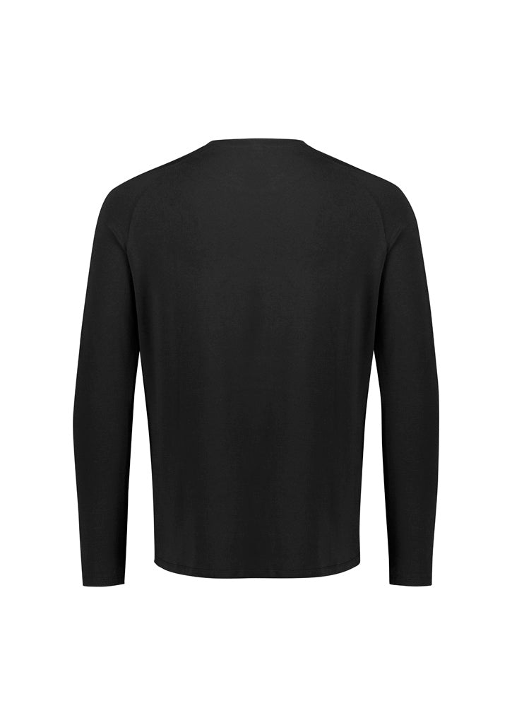 Performance Mens Long Sleeve Tee - Black - Back
