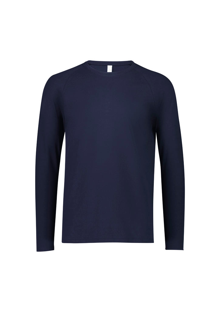 Performance Mens Long Sleeve Tee - Midnight Navy - Front