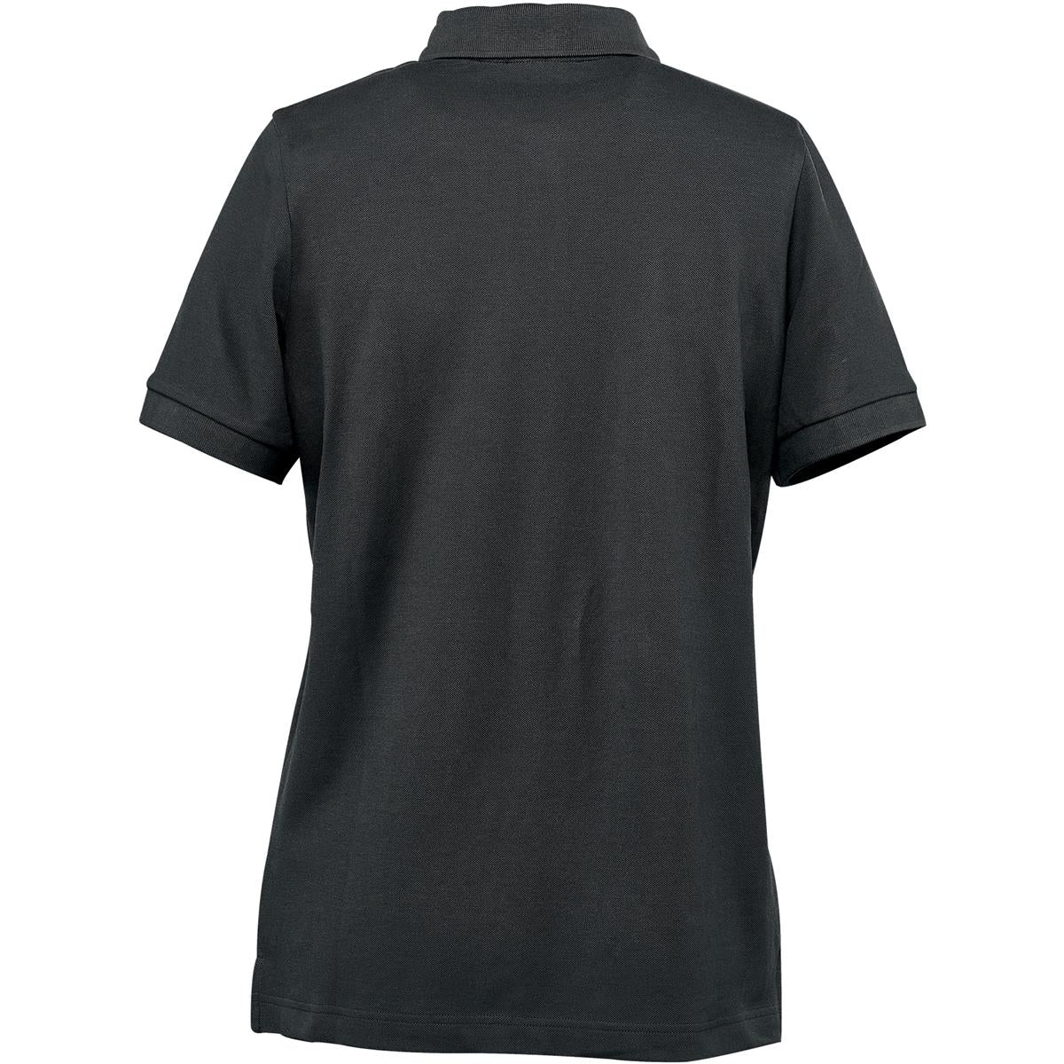 Women's Nantucket Stretch Pique Polo - Black - Back