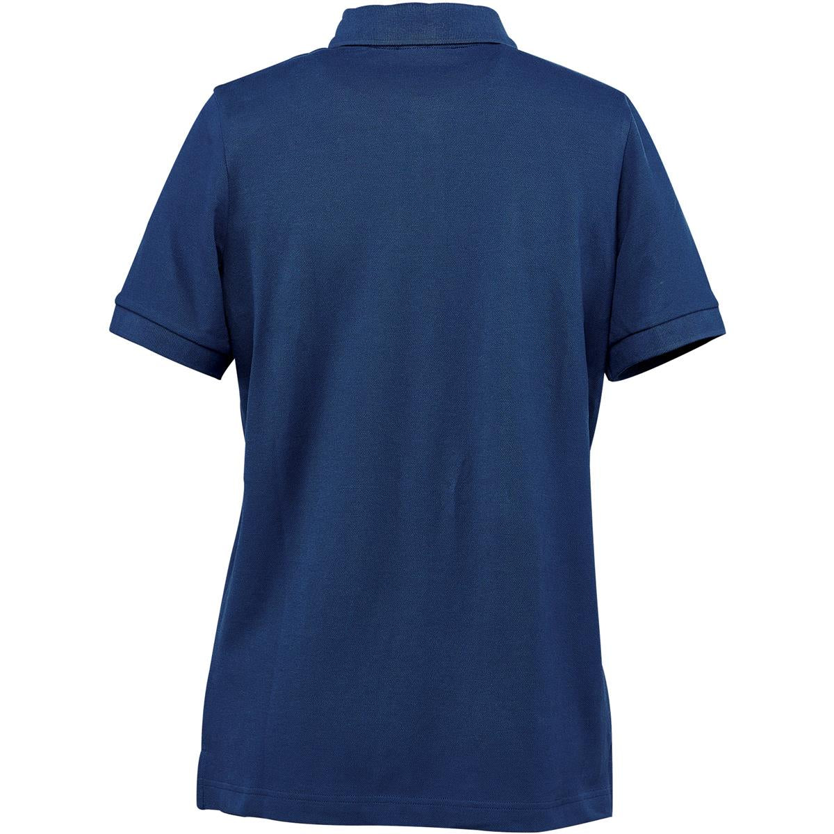 Women's Nantucket Stretch Pique Polo - Indigo - Back