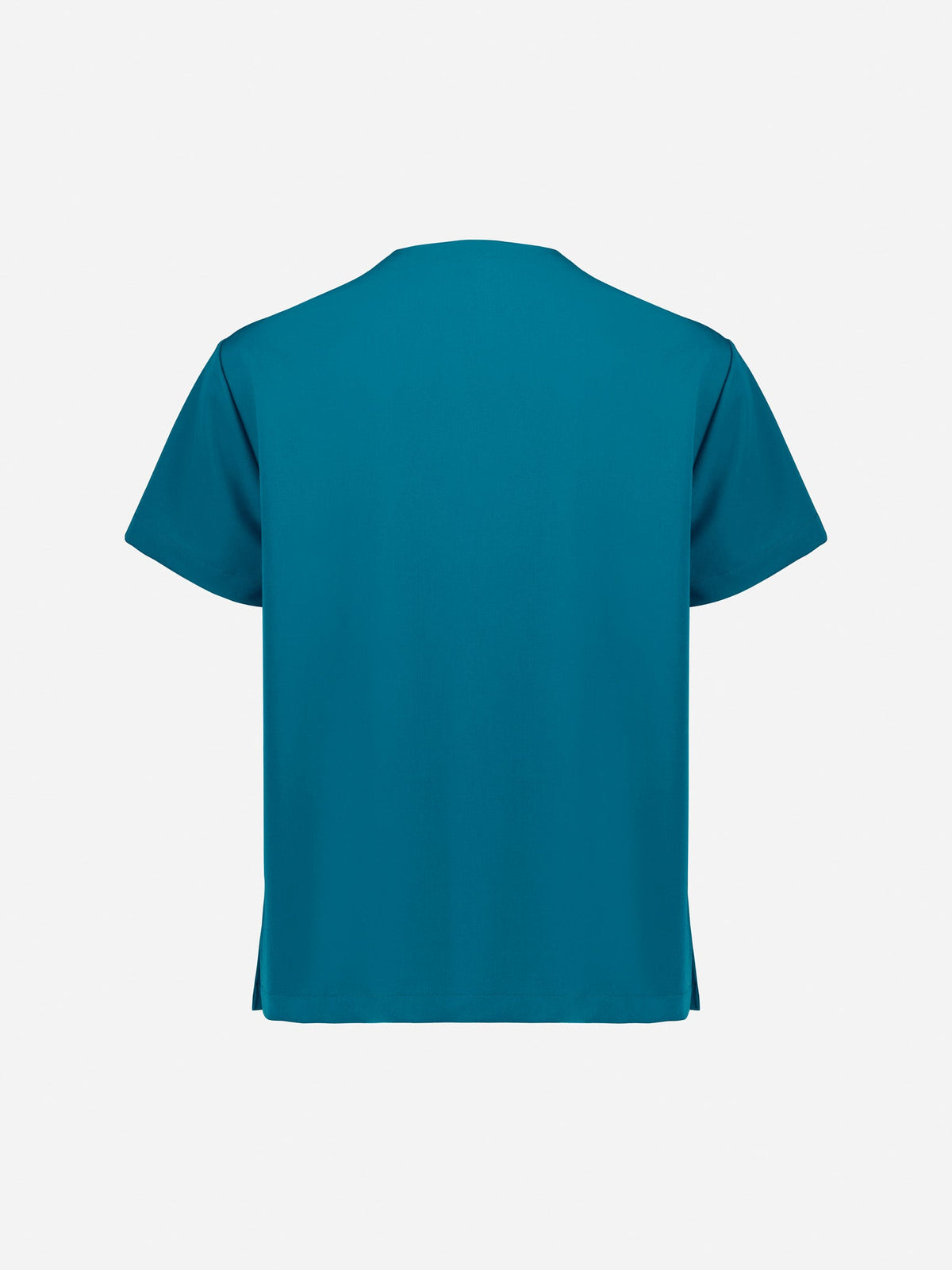 Pulse Unisex V-Neck Scrub Top - Caribbean Blue - Back