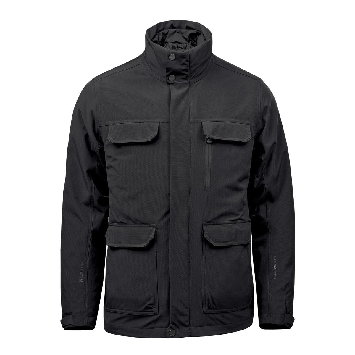 Men's Athabasca System Shell - Black / Granite - Front