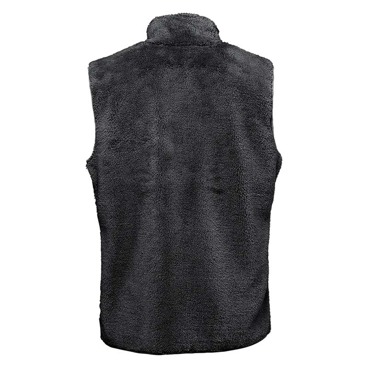 Men's Bergen Sherpa Fleece Vest - Black - Back