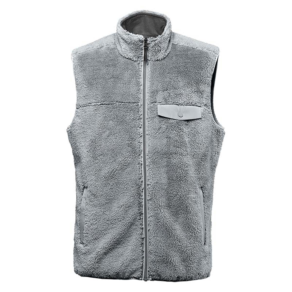Men's Bergen Sherpa Fleece Vest - Zinc - Front