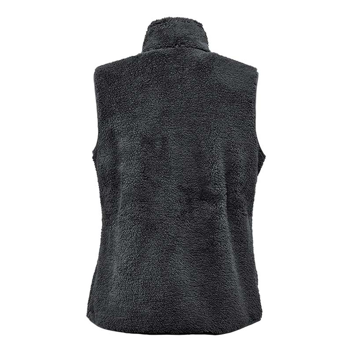 Women's Bergen Sherpa Fleece Vest - Black - Back