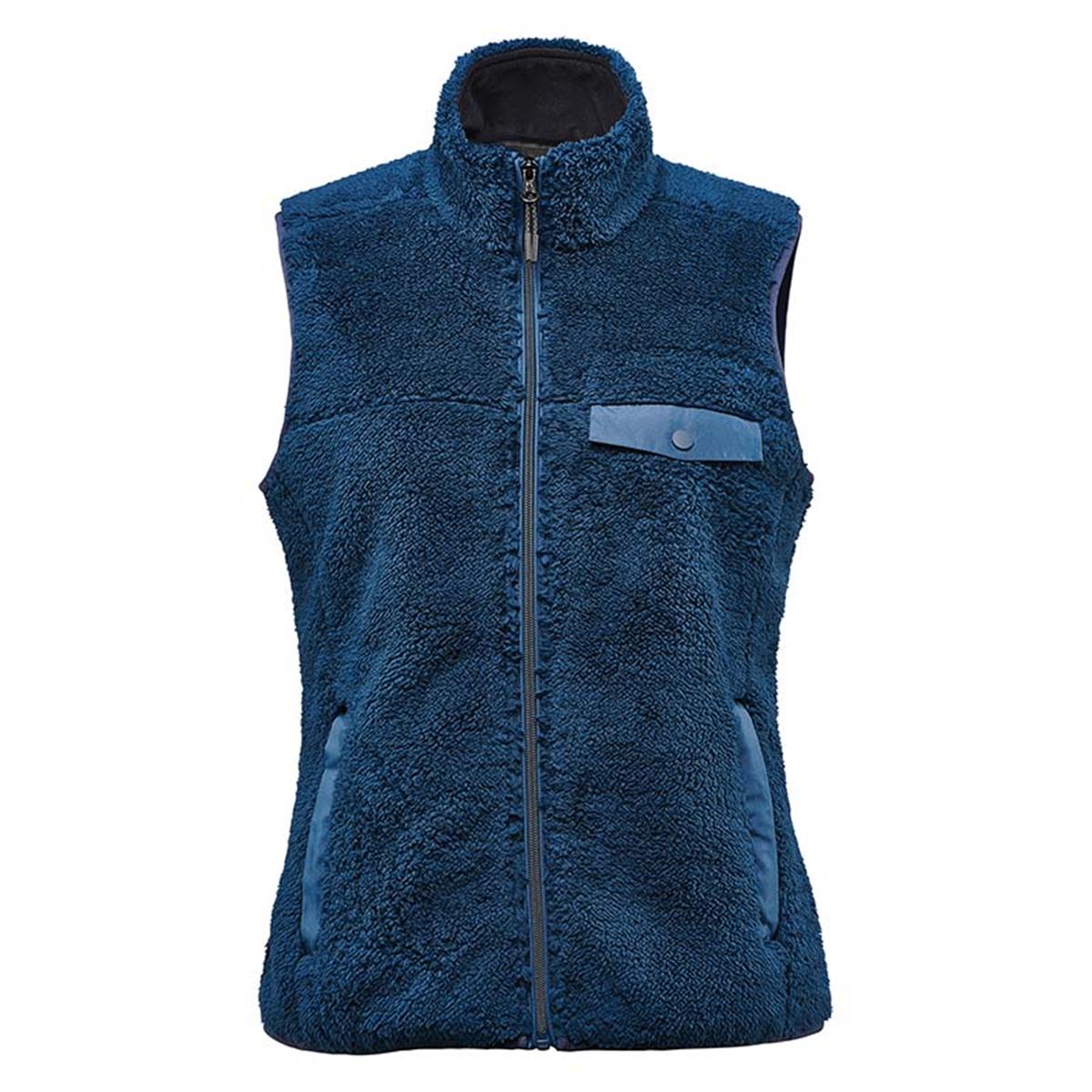 Women's Bergen Sherpa Fleece Vest - Indigo - Front