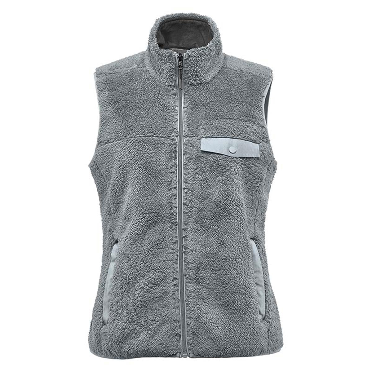 Women's Bergen Sherpa Fleece Vest - Zinc - Front