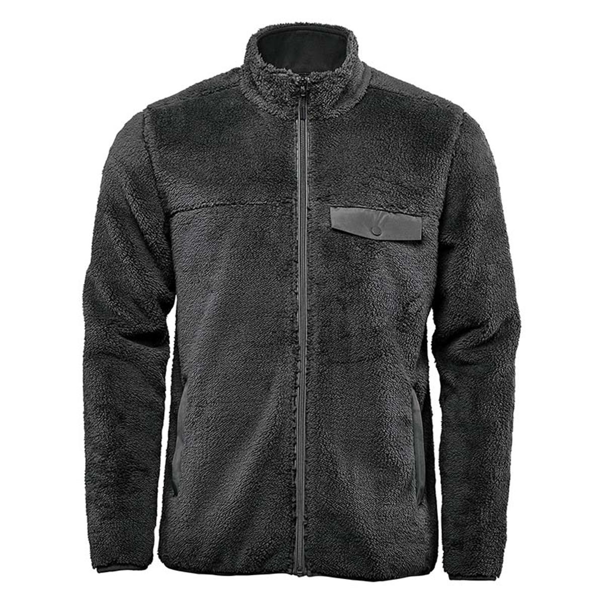 Men's Bergen Sherpa Fleece Jacket - Black - Front