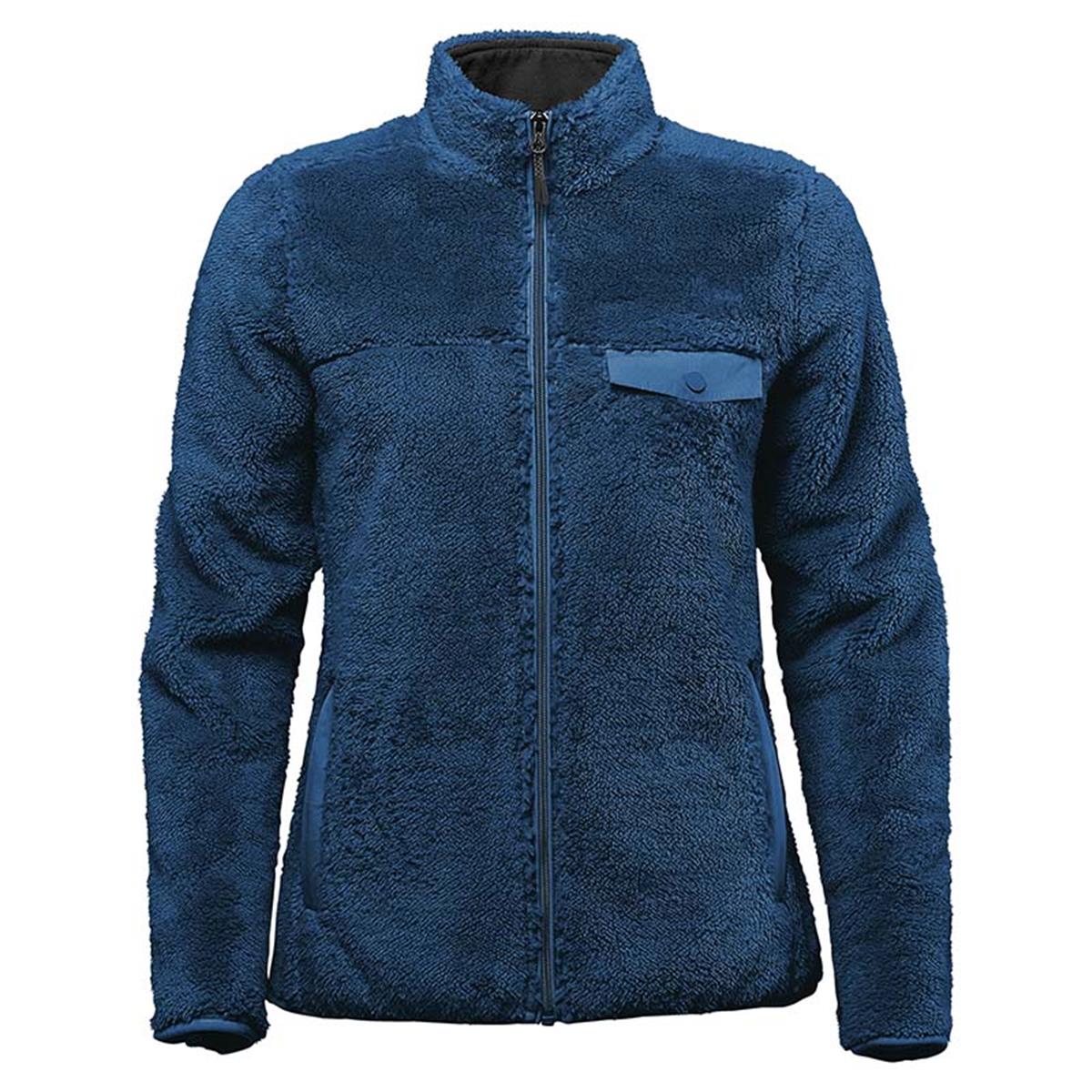 Women's Bergen Sherpa Fleece Jacket - Indigo - Front