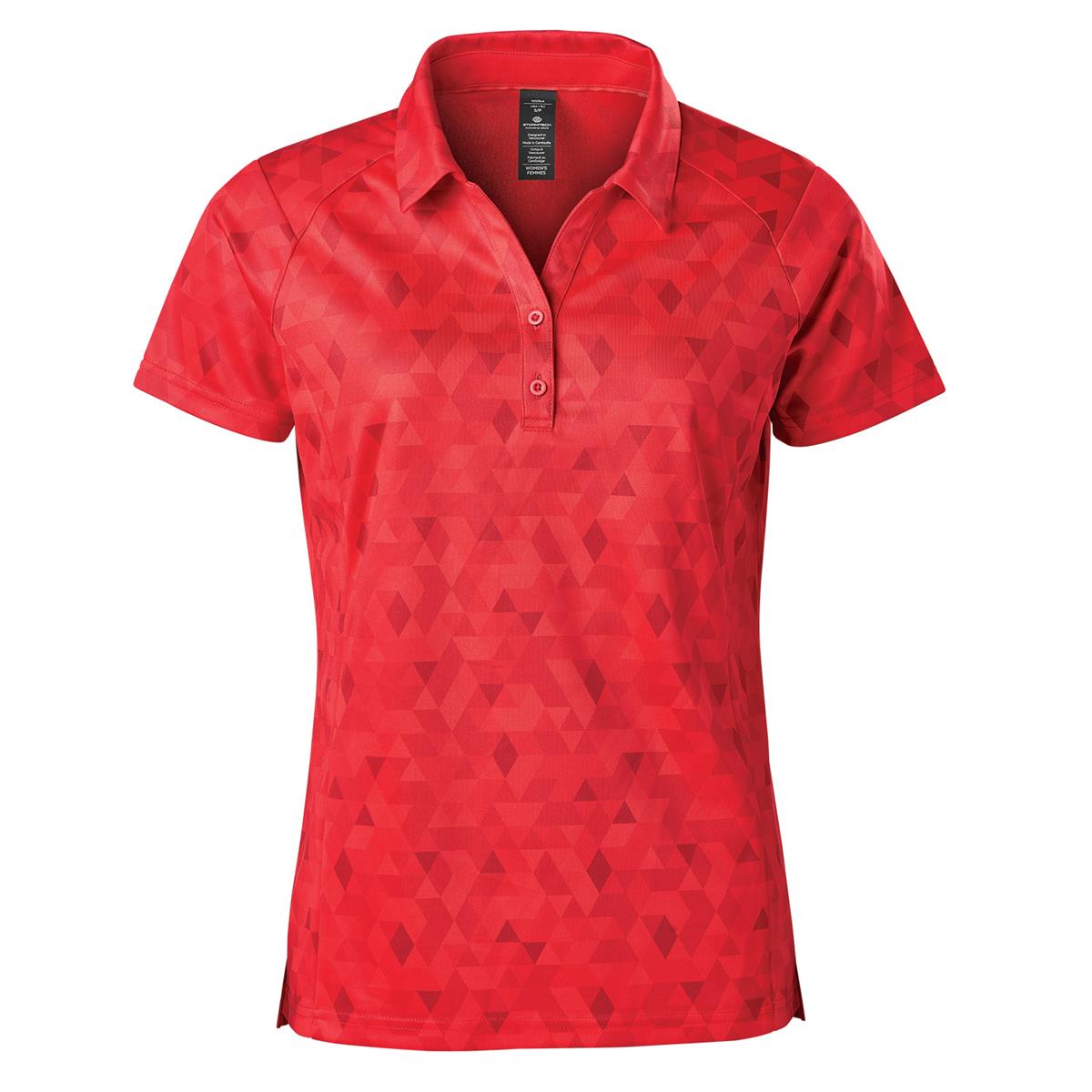 Women's Galapagos Polo - Bright Red - Front