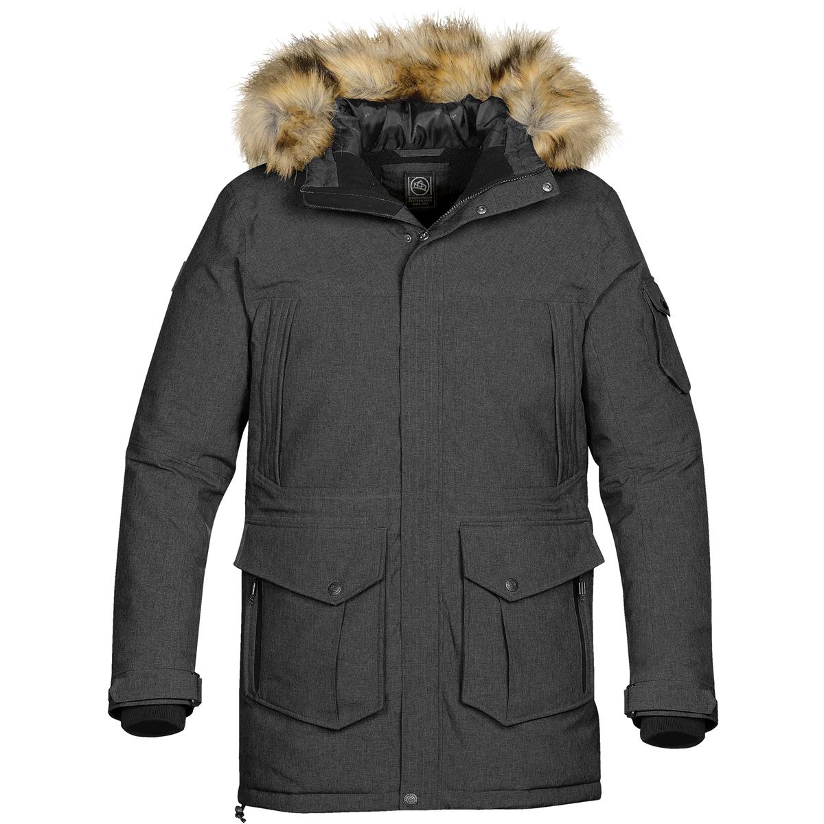 Men's Explorer Parka - Carbon Heather - Front