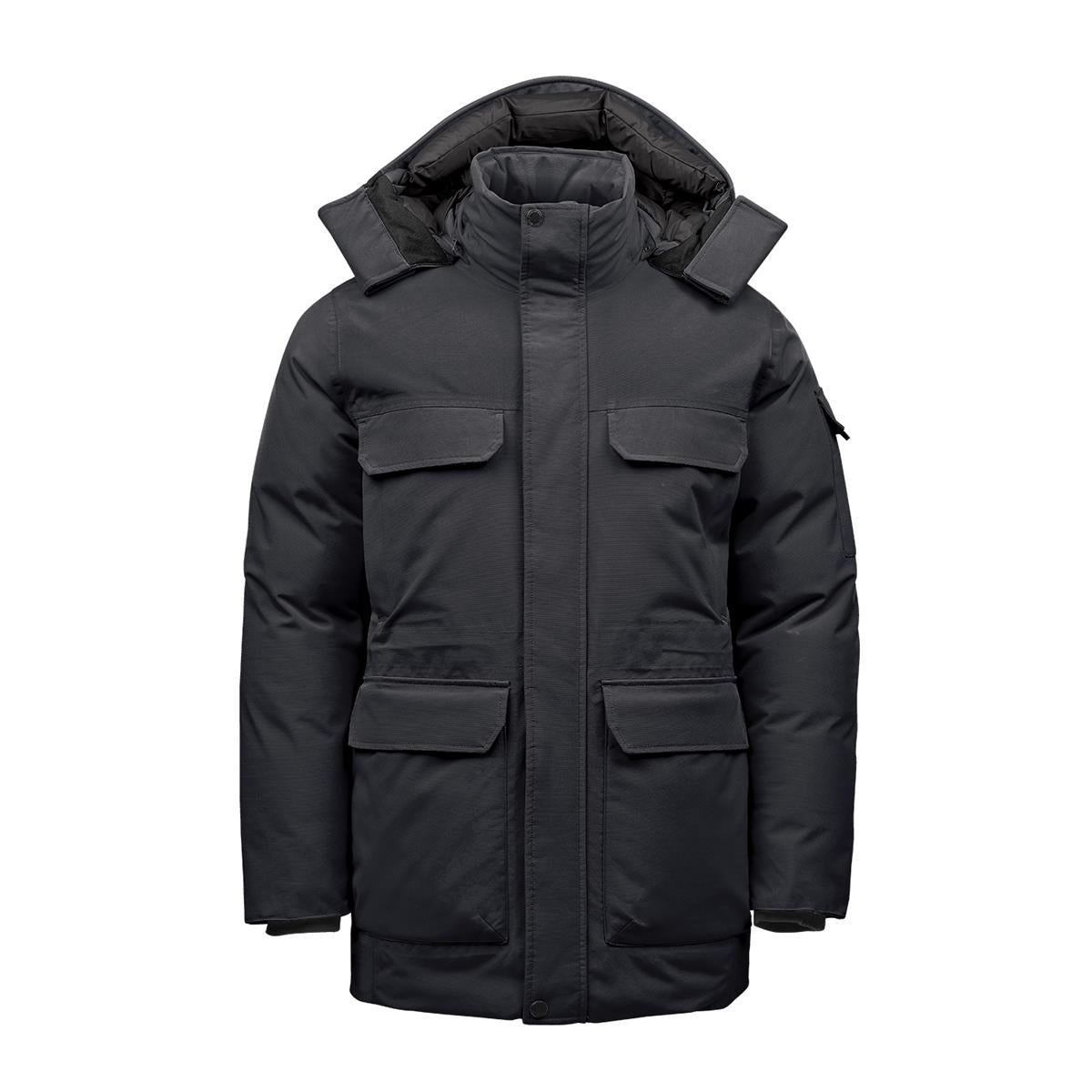 Men's Denali Parka - Black / Granite - Front