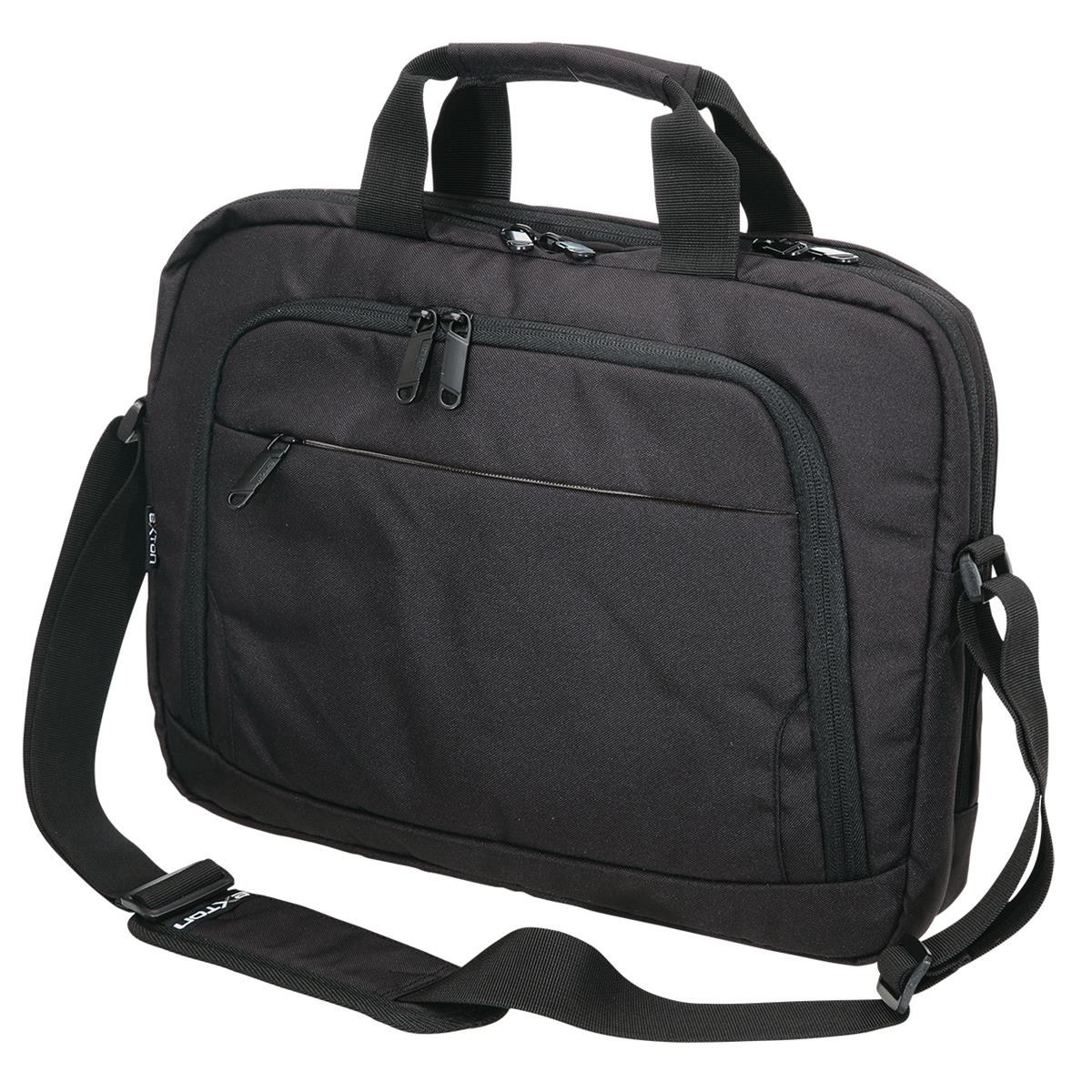 Exton Business Satchel - Black / Grey - Front