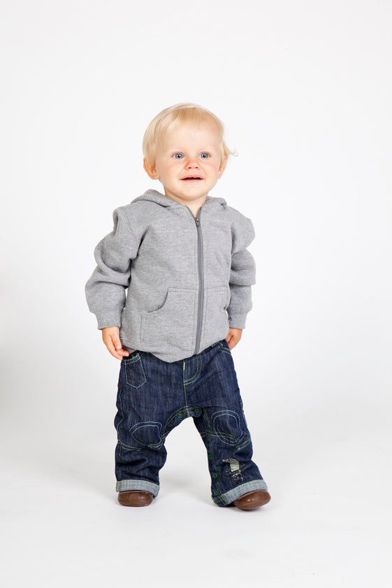Fleece baby Zip Hoodie - view