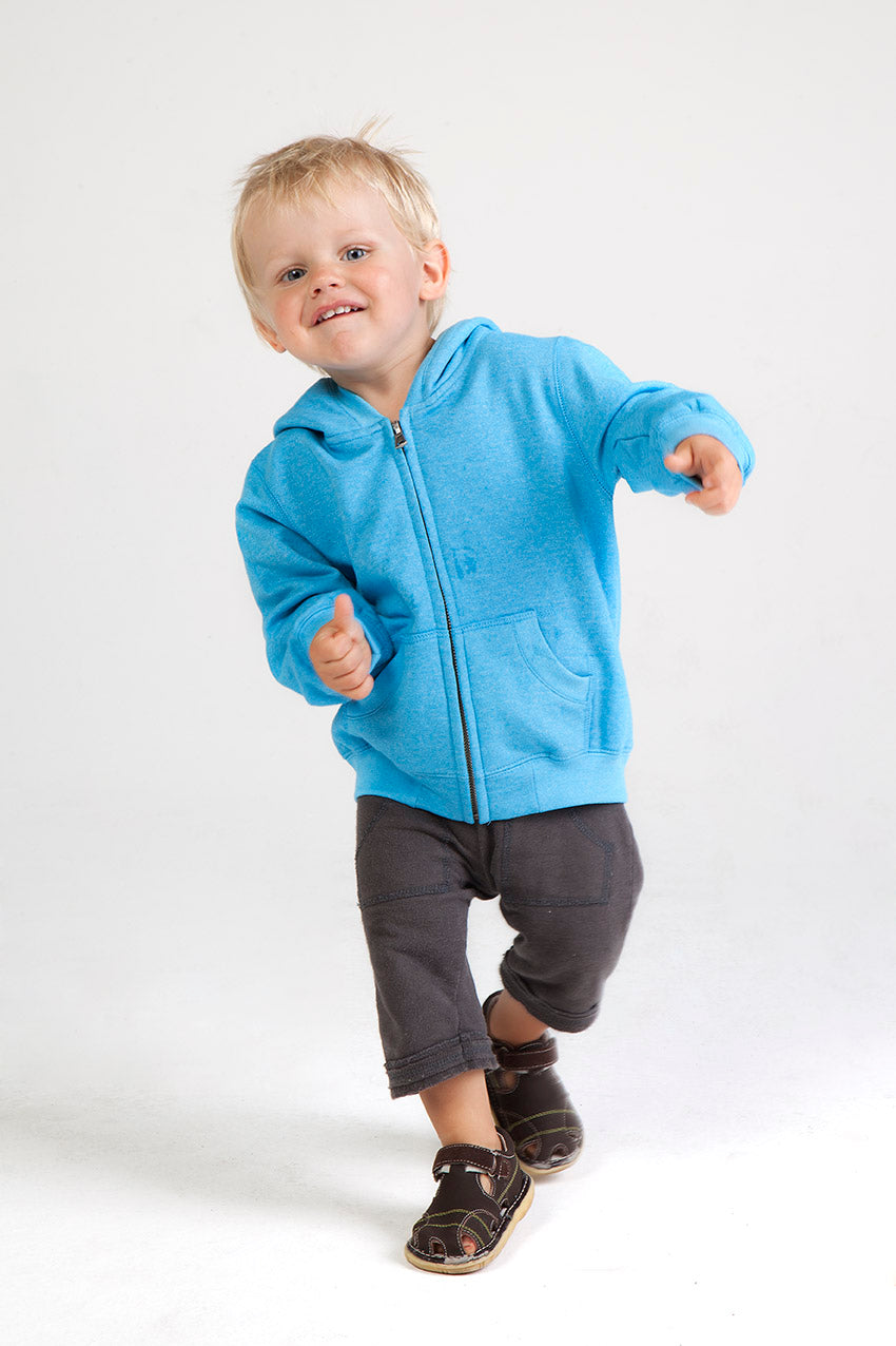 Babies Heather Zip Hoodie - view