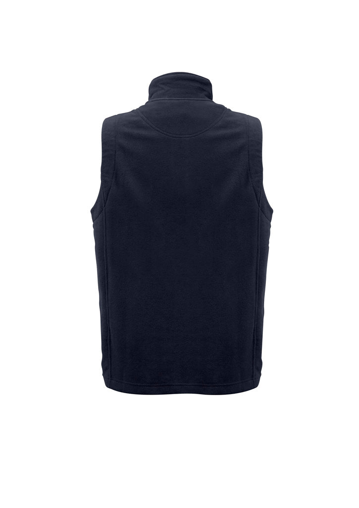 Plain Mens Vest - Navy - Back