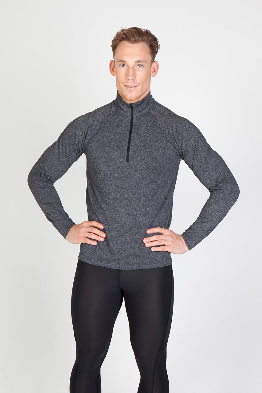 Mens Greatness Half Zip Mock Neck - view