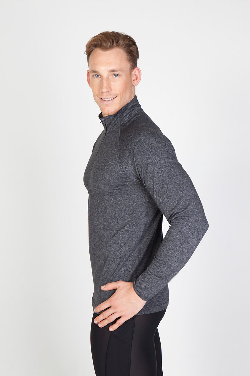 Mens Greatness Half Zip Mock Neck - view