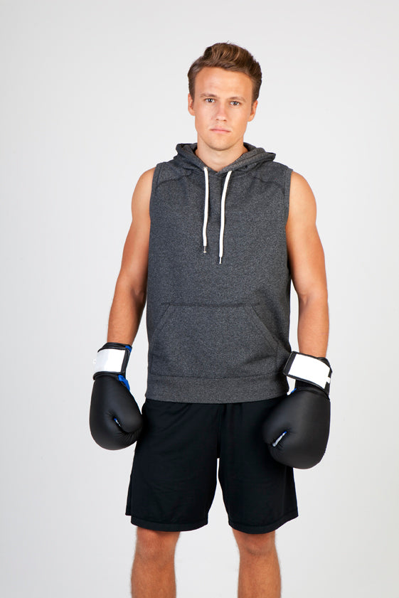 Men's Heather SLEEVELESS Hoodies - Greatness Range - view