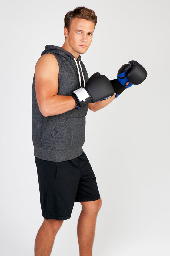 Men's Heather SLEEVELESS Hoodies - Greatness Range - view