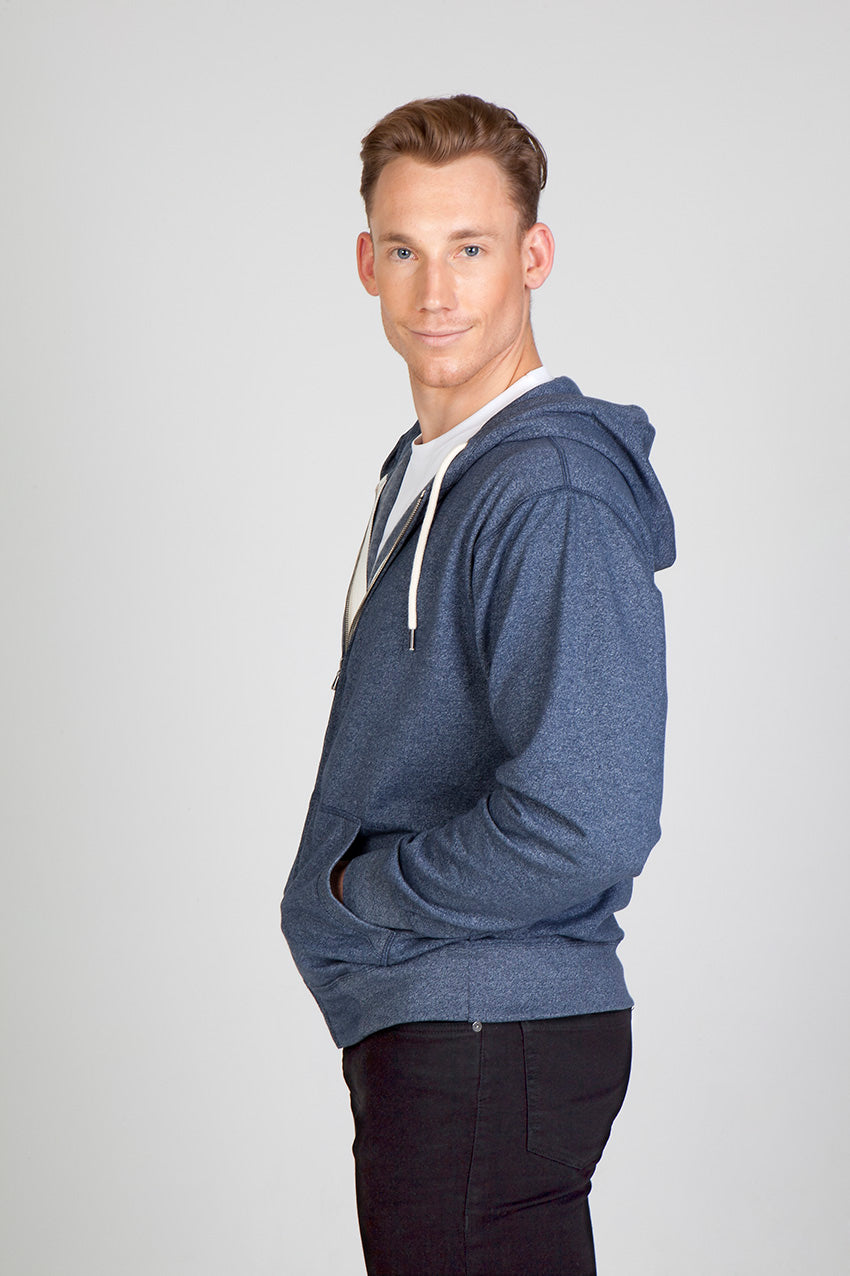 Mens Greatness Heather Zip Hoodie