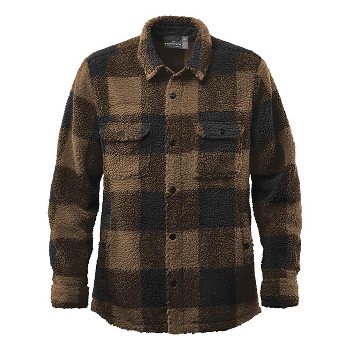 Unisex Caribou Fleece Jacket - Mineral / Black - Front