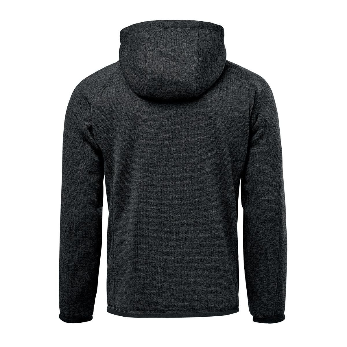 Men's Avalante Full Zip Fleece Hoody - Black Heather - Back