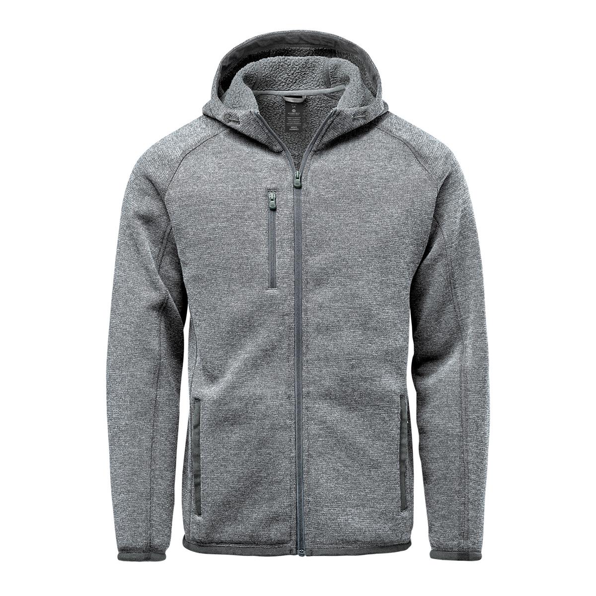 Men's Avalante Full Zip Fleece Hoody - Granite Heather - Front