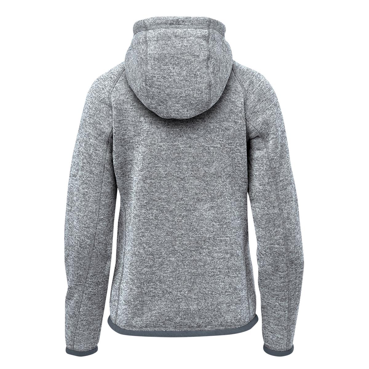 Women's Avalante Full Zip Fleece Hoody - Granite Heather - Back