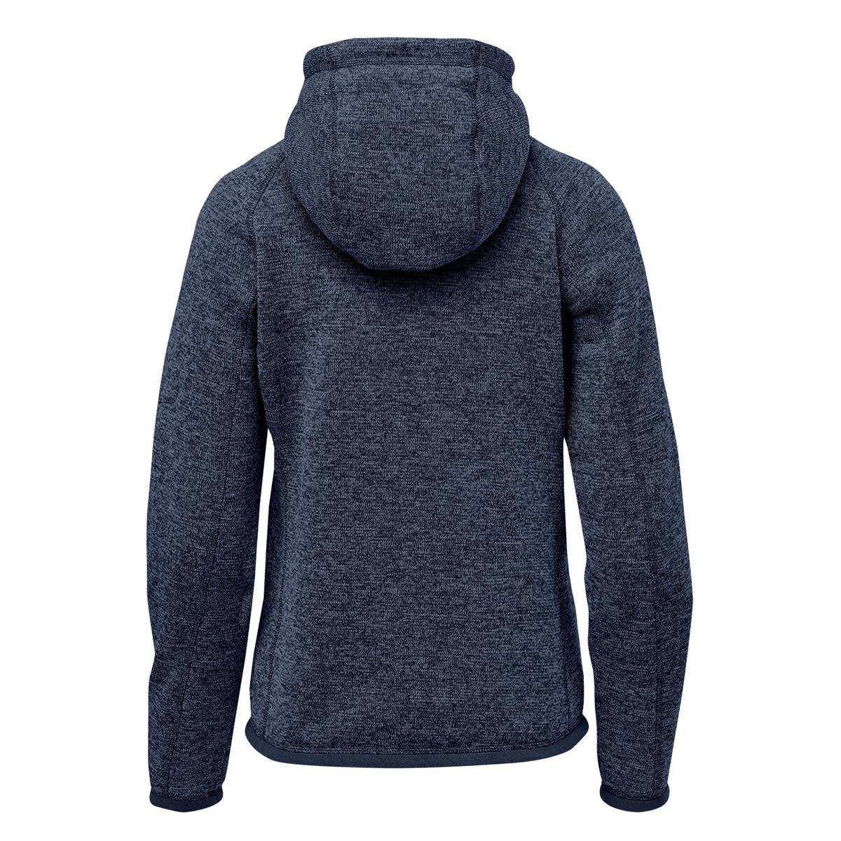 Women's Avalante Full Zip Fleece Hoody - Navy Heather - Back