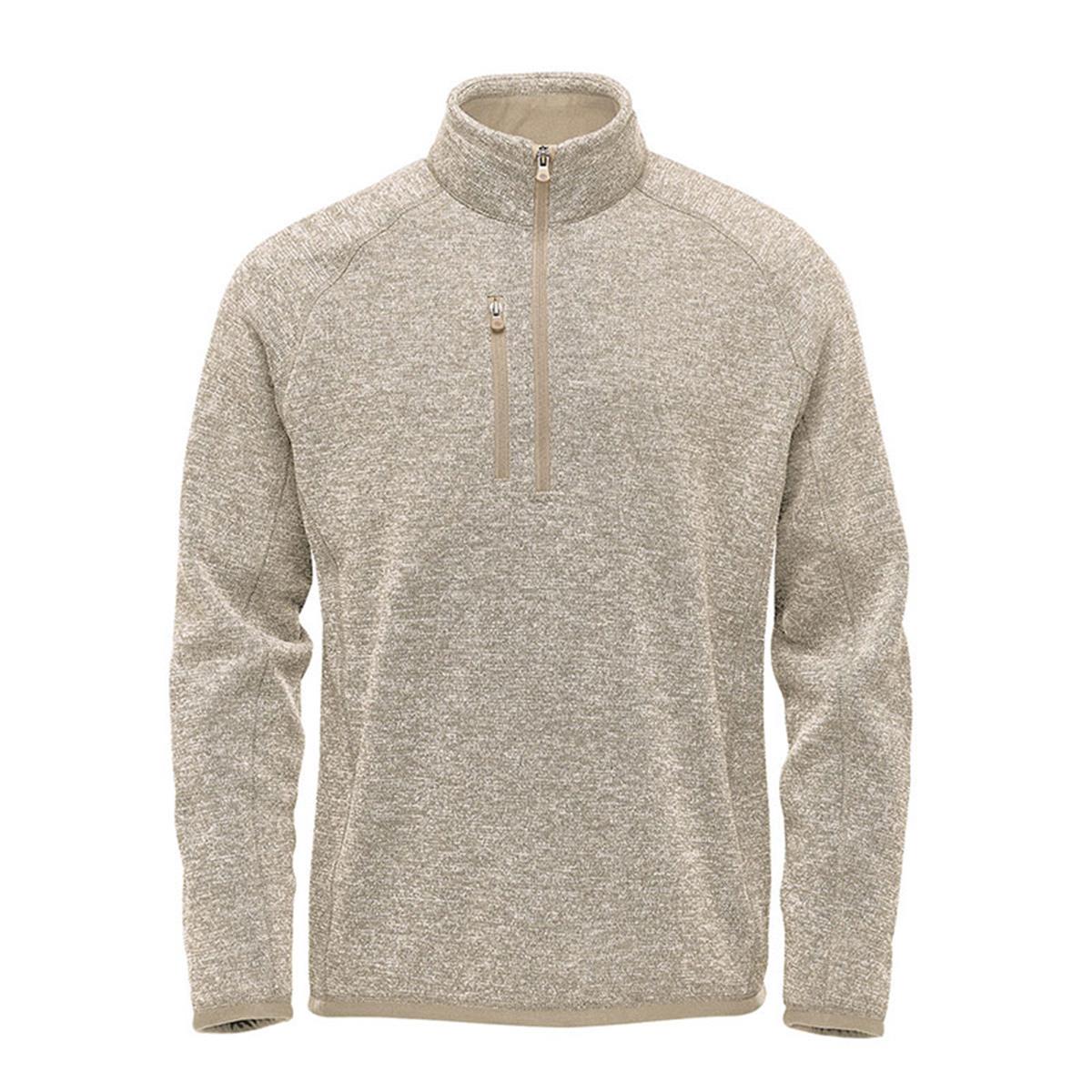 Men's Avalante 1/4 Zip Pullover - Oatmeal Heather - Front