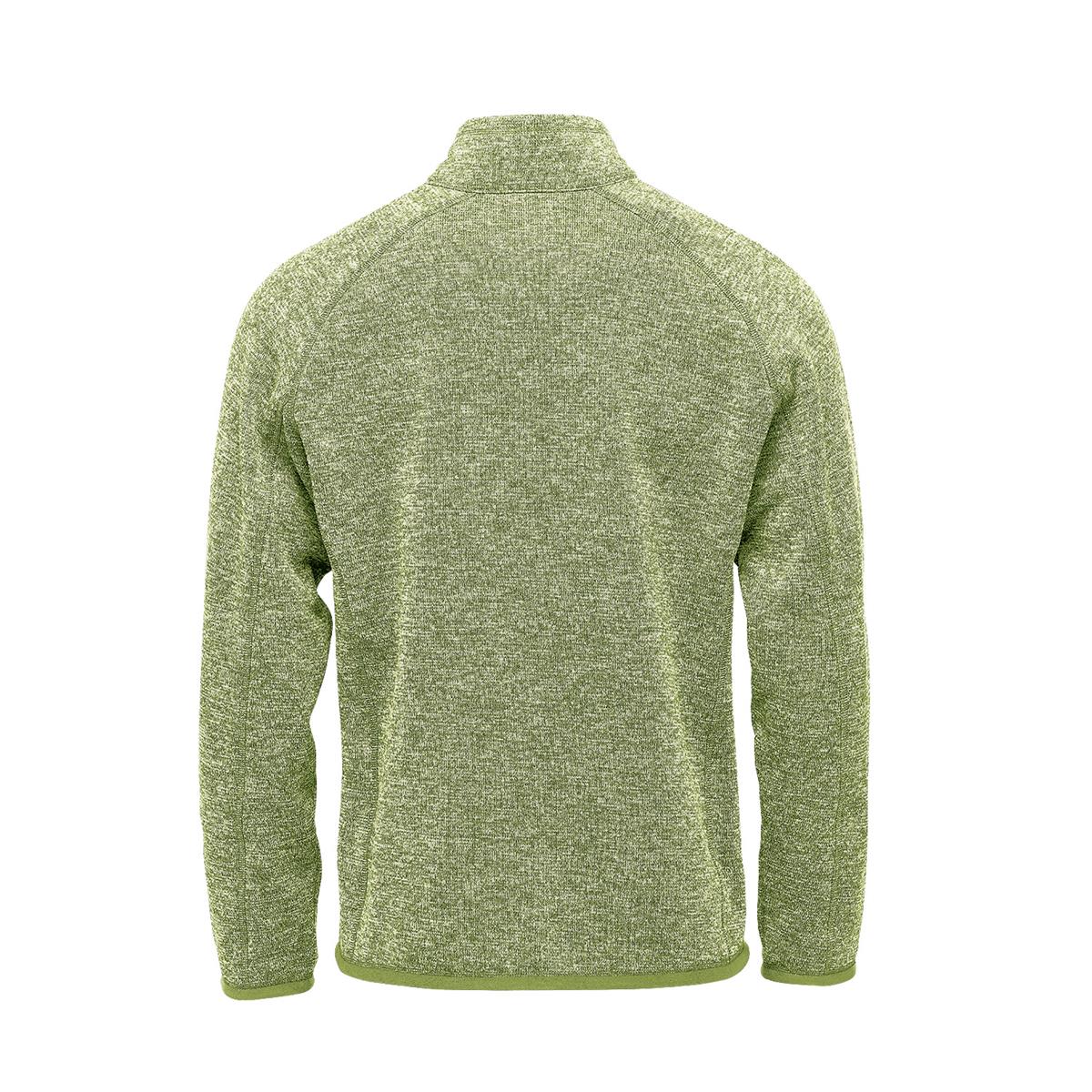 Men's Avalante 1/4 Zip Pullover - Sage Green Heather - Back