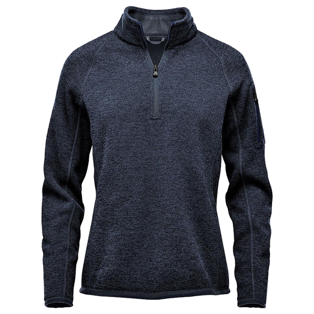 Women's Avalante 1/4 Zip Pullover - Navy Heather - Front