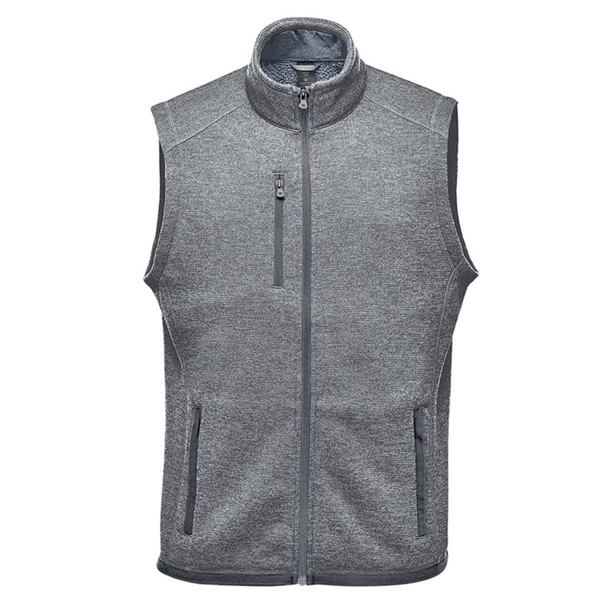 Men's Avalante Full Zip Fleece Vest - Granite Heather - Front