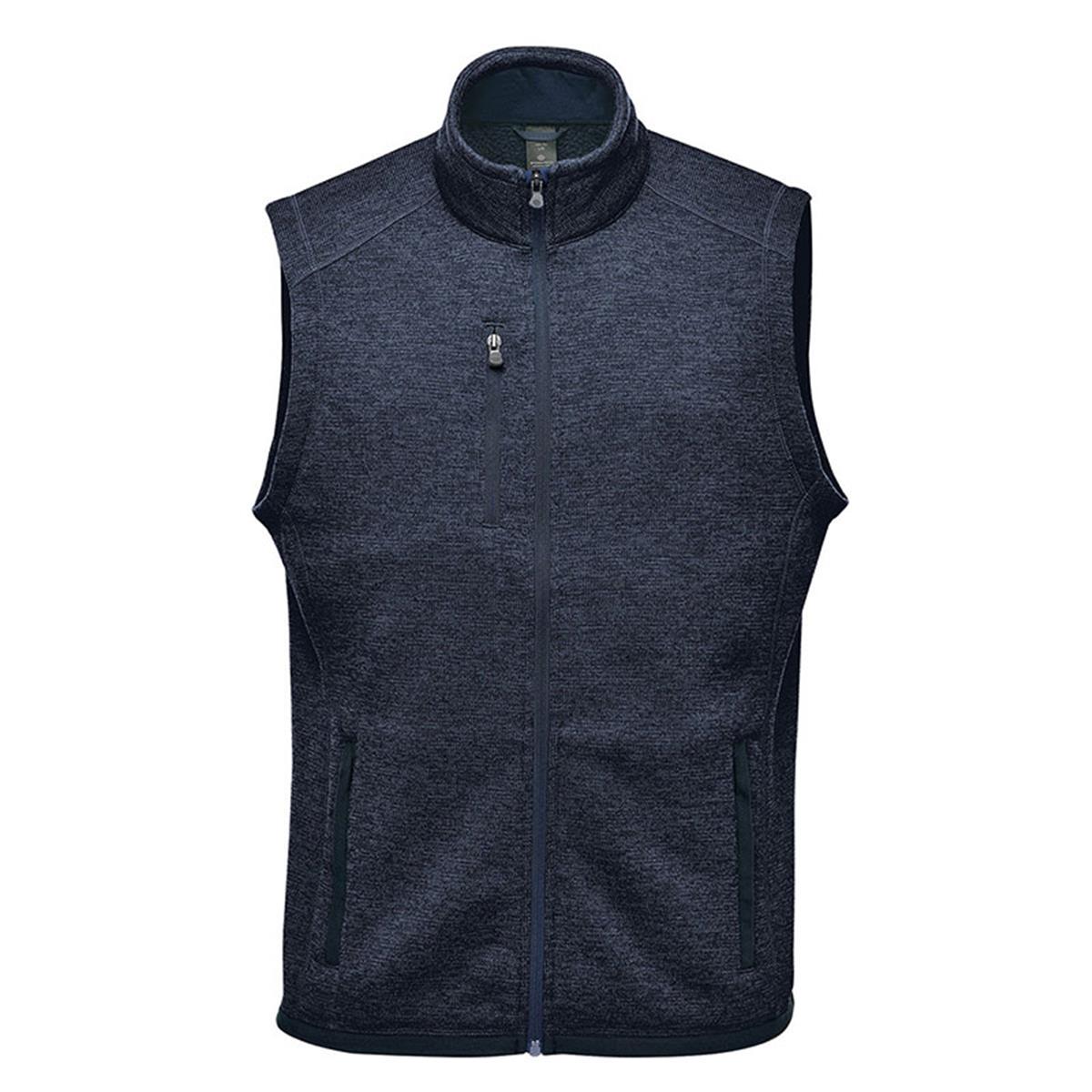 Men's Avalante Full Zip Fleece Vest - Navy Heather - Front