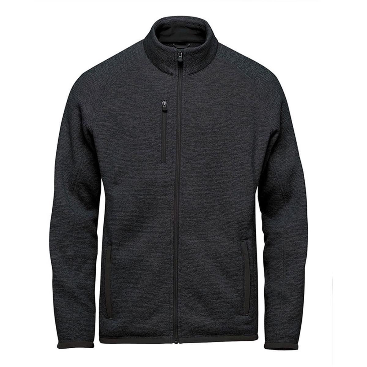 Men's Avalante Full Zip Fleece Jacket - Black Heather - Front